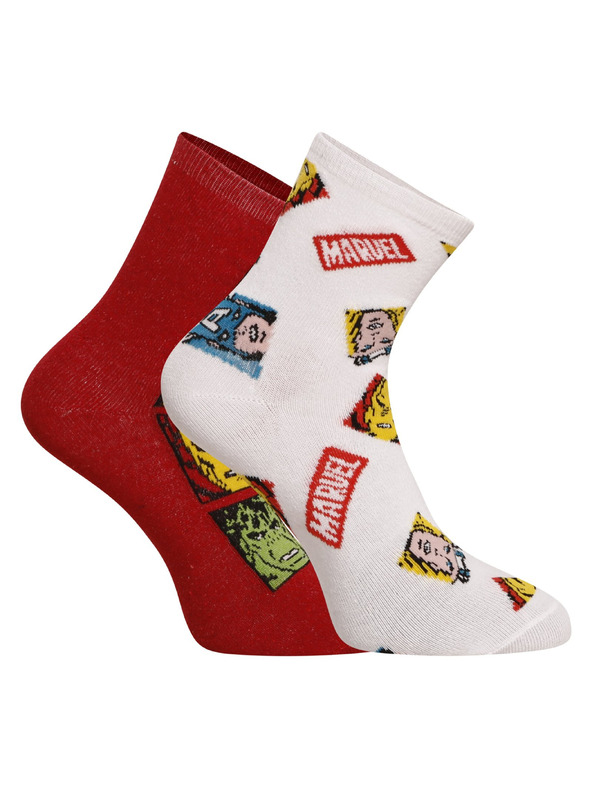 E plus M Sada dvou - dětské ponožky E plus M Marvel vícebarevné