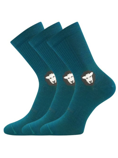 VoXX Sada tří - dětské ponožky Voxx merino zelené