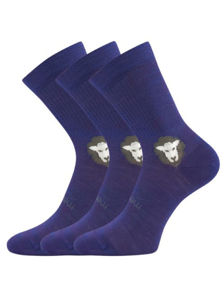VoXX Sada tří - dětské ponožky Voxx merino fialové
