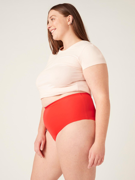 Modibodi Menstruační kalhotky Modibodi Seamfree Full Brief Heavy-Overnight Waratah Red