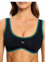 Modibodi Plavky Puma & Modibodi Scoop Bikini Top Black Orchid horní díl