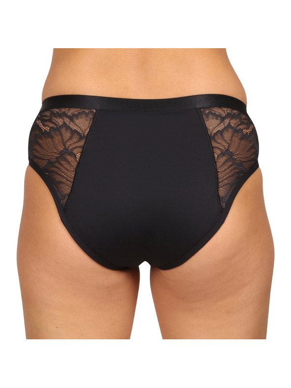 Love Luna Menstruační kalhotky Love Luna černé LUXE Lace Midi BRIEF