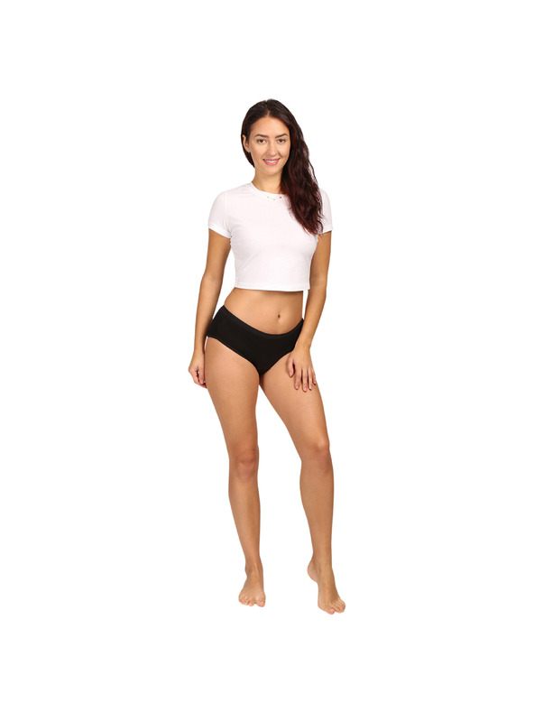 Love Luna Menstruační kalhotky Love Luna černé Cotton Midi Brief