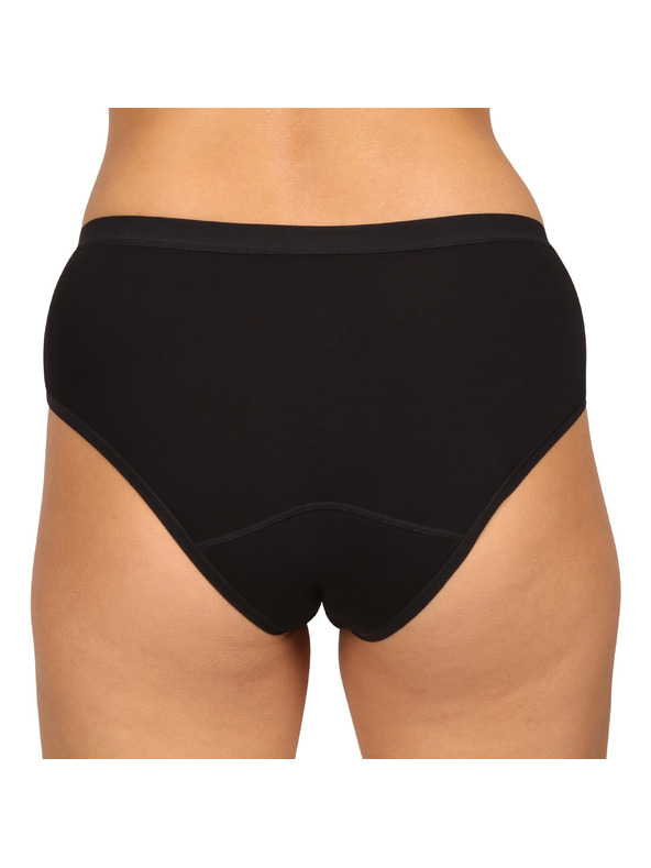 Love Luna Menstruační kalhotky Love Luna černé Cotton Midi Brief