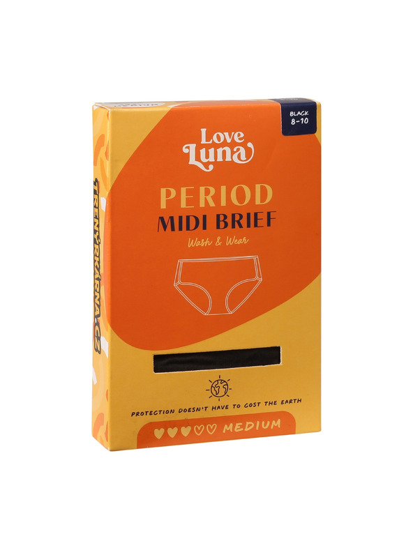 Love Luna Menstruační kalhotky Love Luna Midi Black