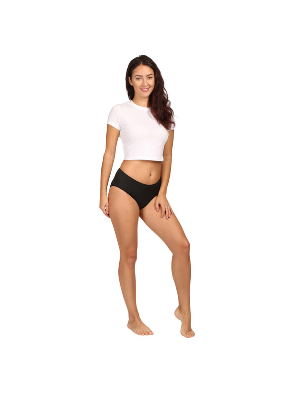 Love Luna Menstruační kalhotky Love Luna Midi Black Eco