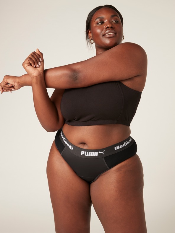 Modibodi Menstruační kalhotky PUMA & Modibodi Active Brief Moderate-Heavy Dark