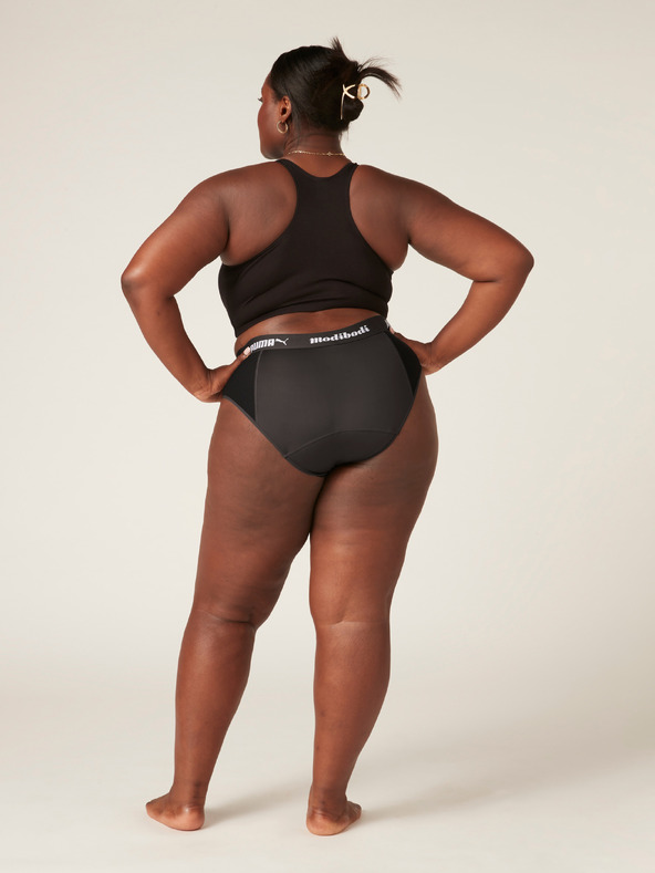 Modibodi Menstruační kalhotky PUMA & Modibodi Active Brief Moderate-Heavy Dark