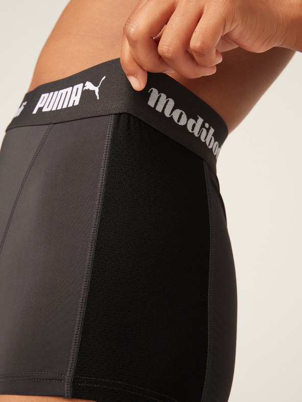 Modibodi Menstruační kalhotky PUMA & Modibodi Active Boyshort Moderate-Heavy Dark
