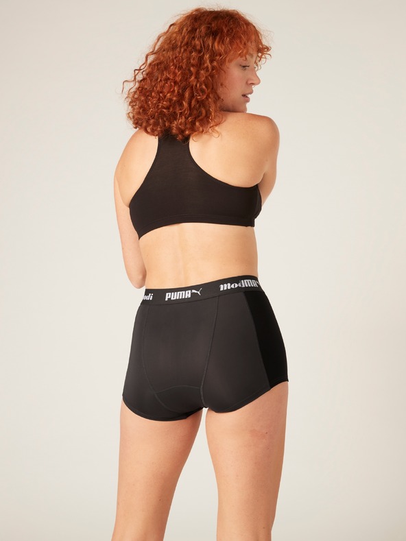 Modibodi Menstruační kalhotky PUMA & Modibodi Active Boyshort Moderate-Heavy Dark