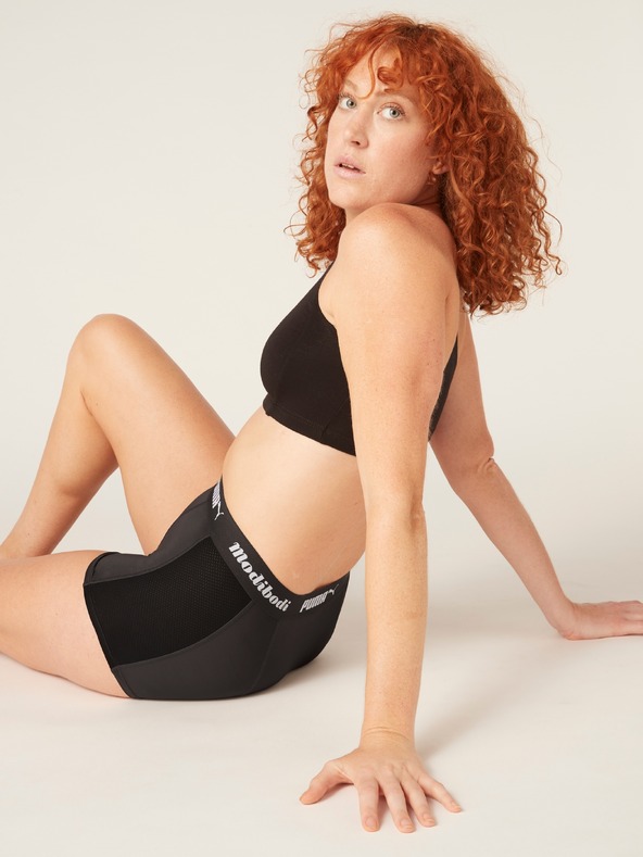 Modibodi Menstruační kalhotky PUMA & Modibodi Active Boyshort Moderate-Heavy Dark