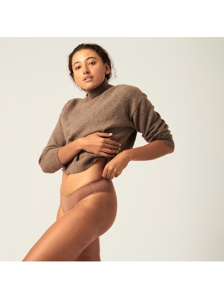 Modibodi Menstruační kalhotky Modibodi Seamfree Bikini Moderate-Heavy Nutmeg