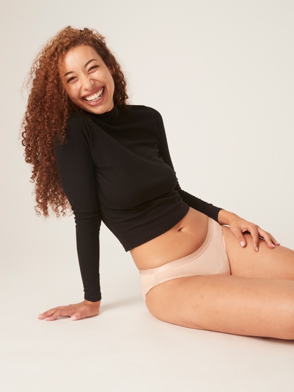 Modibodi Menstruační kalhotky Modibodi Classic Bikini Light-Moderate Beige