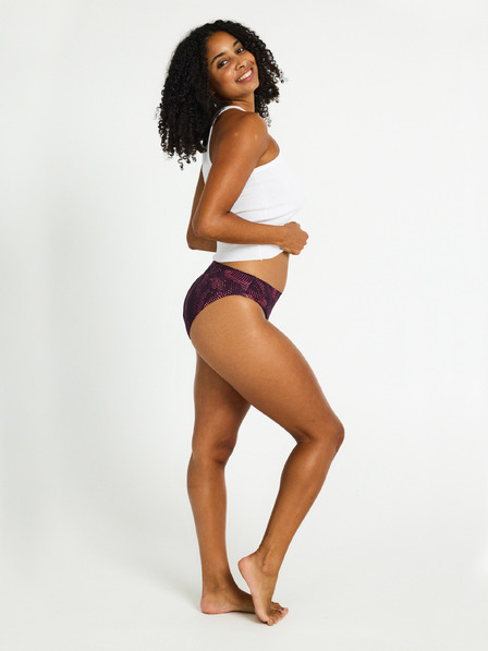 Modibodi Menstruační kalhotky PUMA & Modibodi Seamfree Active Bikini Moderate-Heavy Flame Haze Pink