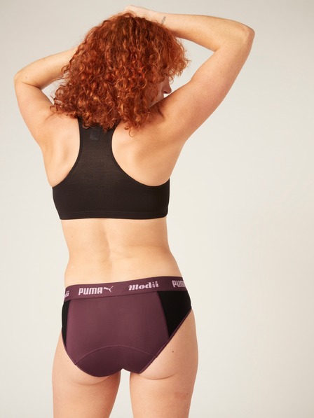Modibodi Menstruační kalhotky PUMA & Modibodi Active Brief Moderate-Heavy Grape