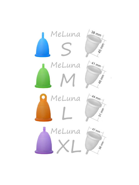 Me Luna Menstruační kalíšek Me Luna Soft M se stopkou růžová