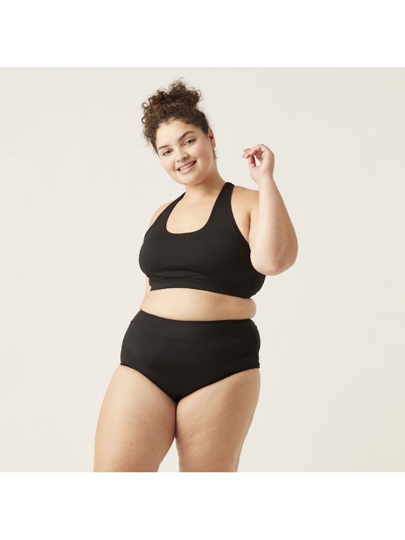 Modibodi Menstruační plavky Modibodi Hi-Waist Bikini Brief Light-Moderate černé spodní díl