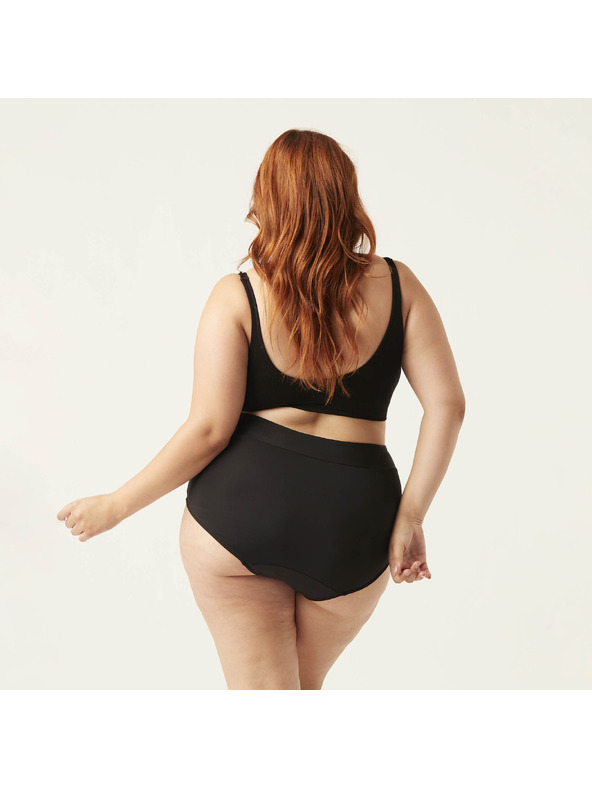 Modibodi Menstruační plavky Modibodi Hi-Waist Bikini Brief Light-Moderate černé spodní díl