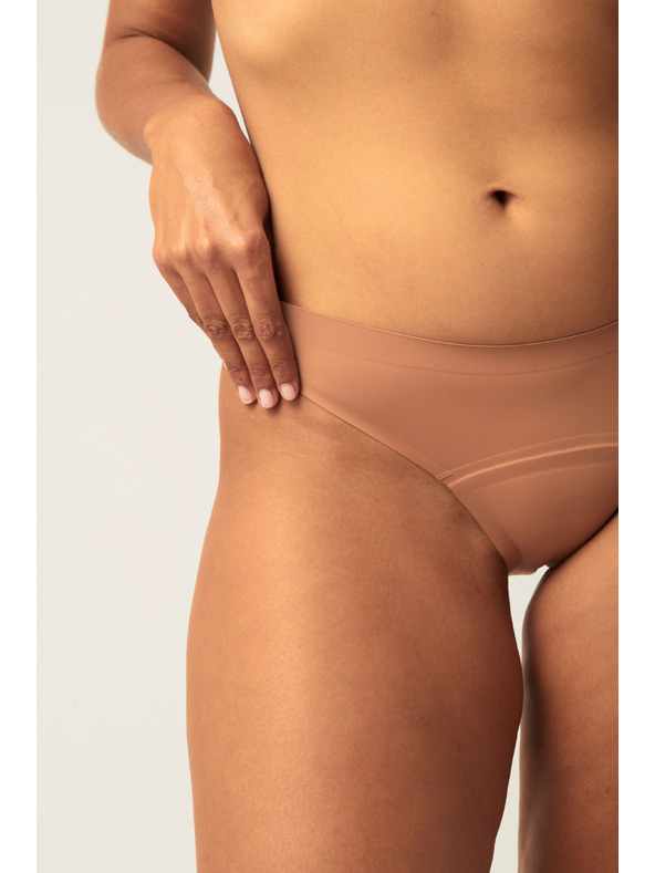 Modibodi Menstruační kalhotky Modibodi Seamfree Bikini Moderate-Heavy Cinnamon
