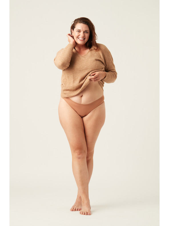 Modibodi Menstruační kalhotky Modibodi Seamfree Bikini Moderate-Heavy Cinnamon