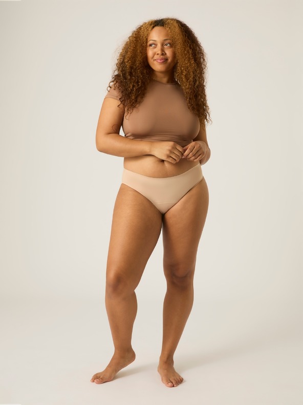 Modibodi Menstruační kalhotky Modibodi Seamfree Bikini Moderate-Heavy Cashew