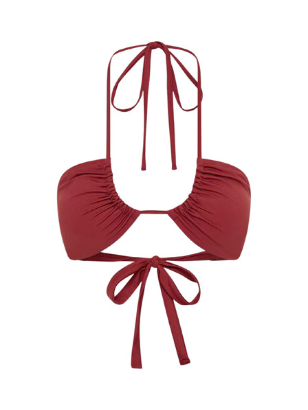 Modibodi Plavky Modibodi variabilní bikini sahara red horní díl