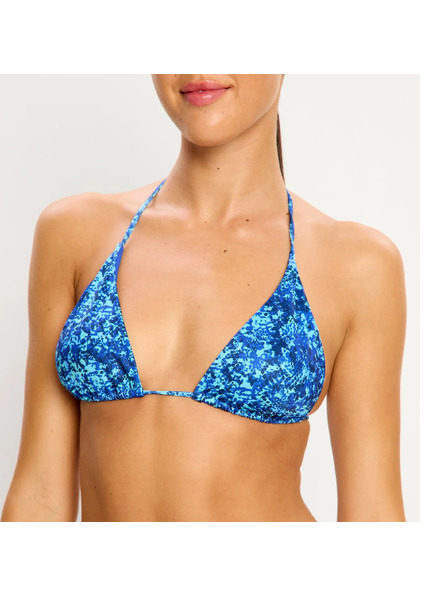 Modibodi Plavky Modibodi Tidal Triangle Bikini Top Python Blue horní díl