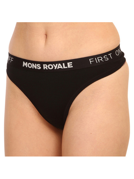 Mons Royale Dámská tanga Mons Royale merino černá