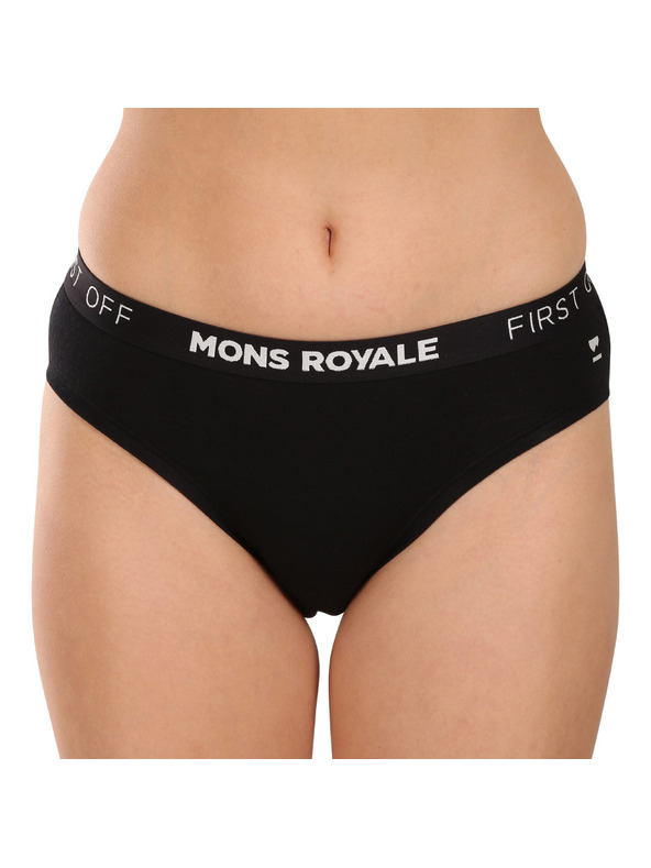 Mons Royale Dámské kalhotky Mons Royale merino černé