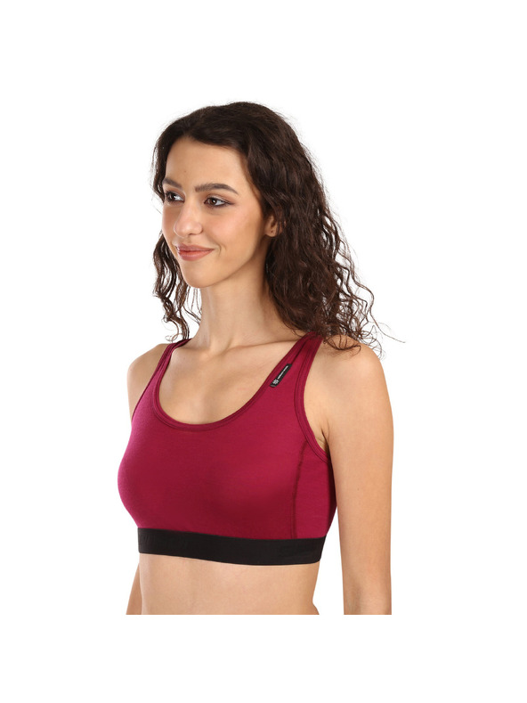 Sensor Dámská podprsenka Sensor Active merino červená