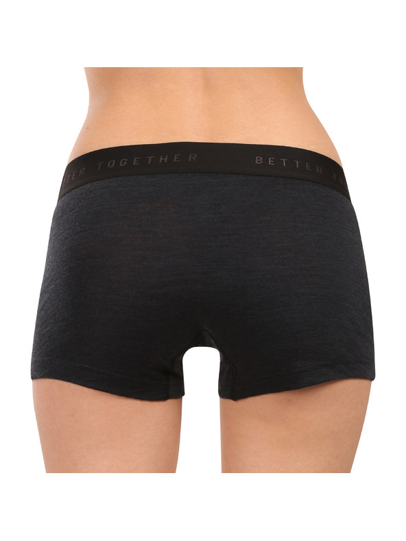 Sensor Dámské kalhotky Sensor Cordura merino s nohavičkou černé