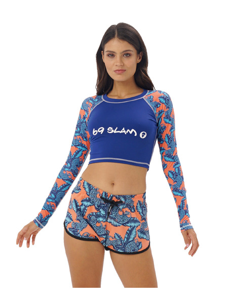 69slam Dámské kraťasy 69SLAM JUNGLE BLUE ELOISE