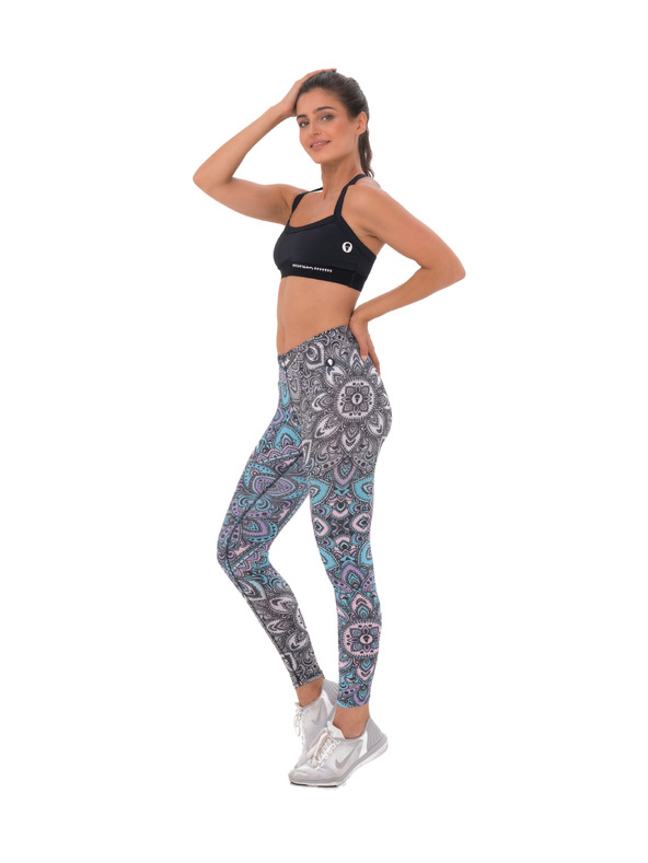 69slam Dámské legíny 69SLAM PASTEL MANDALA RUBY