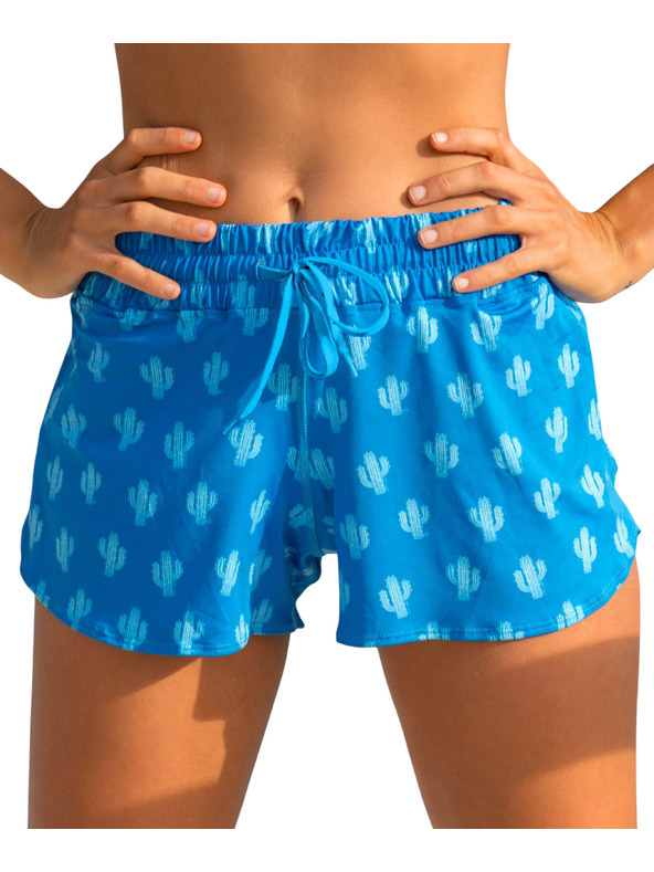 69slam Dámské kraťasy 69SLAM DESERT SCENE BLUE RAMA
