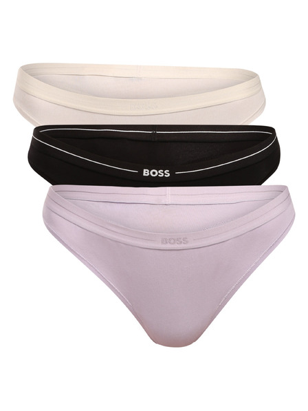 BOSS Sada tří - dámská tanga BOSS vícebarevné