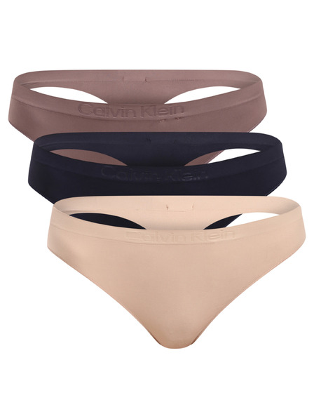 Calvin Klein Sada tří - dámská tanga Calvin Klein vícebarevné