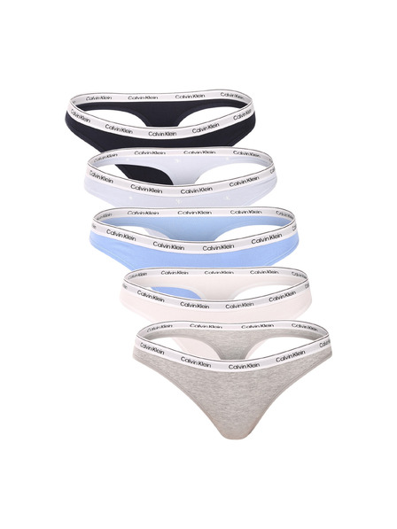 Calvin Klein Sada pěti - dámská tanga Calvin Klein vícebarevná