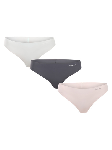 Calvin Klein Sada tří - dámská tanga Calvin Klein bezešvá vícebarevná