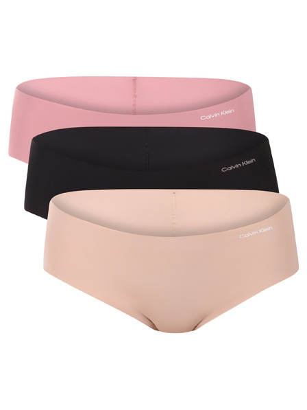 Calvin Klein Sada tří - dámské kalhotky Calvin Klein bezešvé vícebarevné
