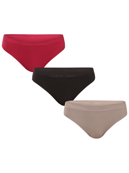 Calvin Klein Sada tří - dámská tanga Calvin Klein vícebarevné