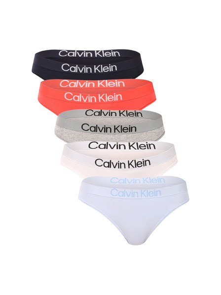 Calvin Klein Sada pěti - dámská tanga Calvin Klein vícebarevná