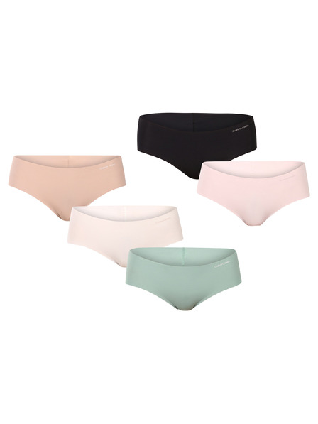 Calvin Klein Sada pěti - dámské kalhotky Calvin Klein bezešvé vícebarevné