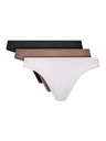 Calvin Klein Sada tří - dámská tanga Calvin Klein vícebarevná