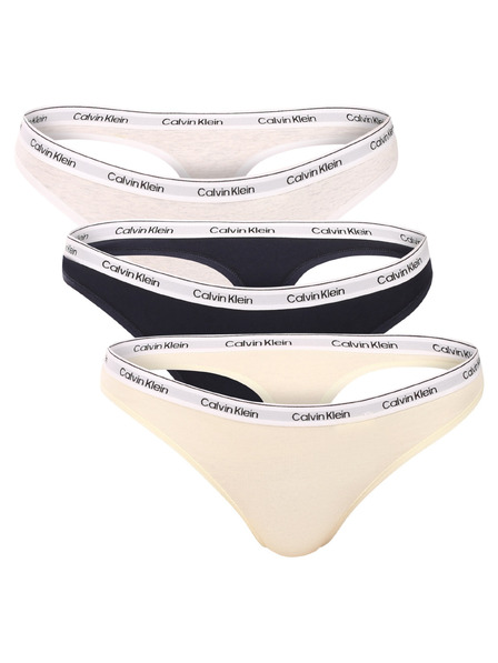 Calvin Klein Sada tří - dámská tanga Calvin Klein vícebarevná