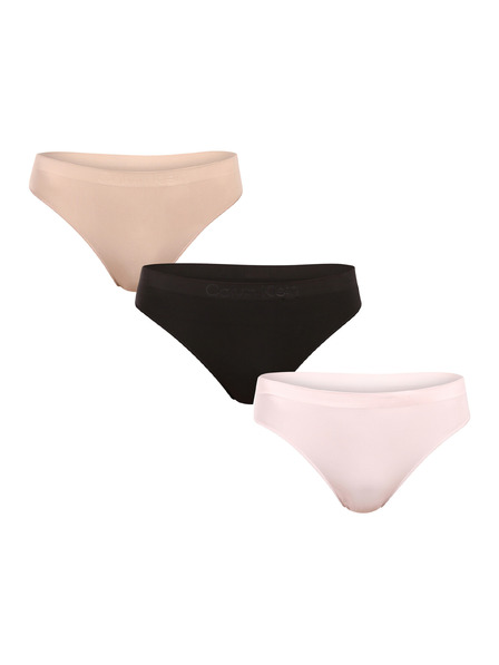 Calvin Klein Sada tří - dámská tanga Calvin Klein vícebarevné