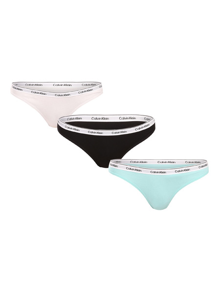 Calvin Klein Sada tří - dámská tanga Calvin Klein vícebarevná