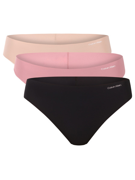 Calvin Klein Sada tří - dámská tanga Calvin Klein bezešvá vícebarevná