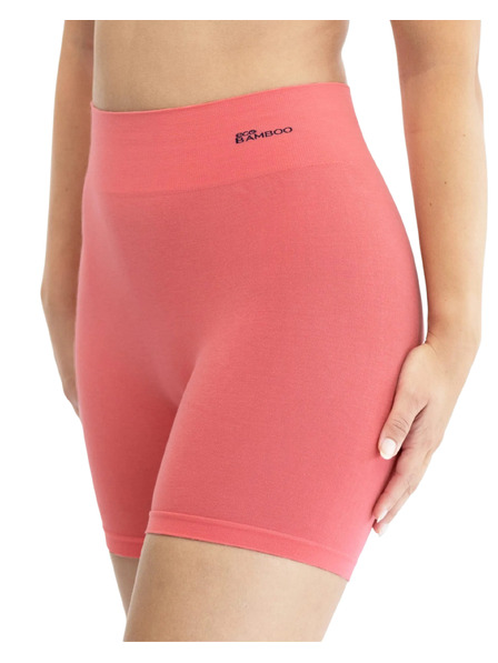 Gina Dámské boxerky Gina bezešvé bambusové růžové