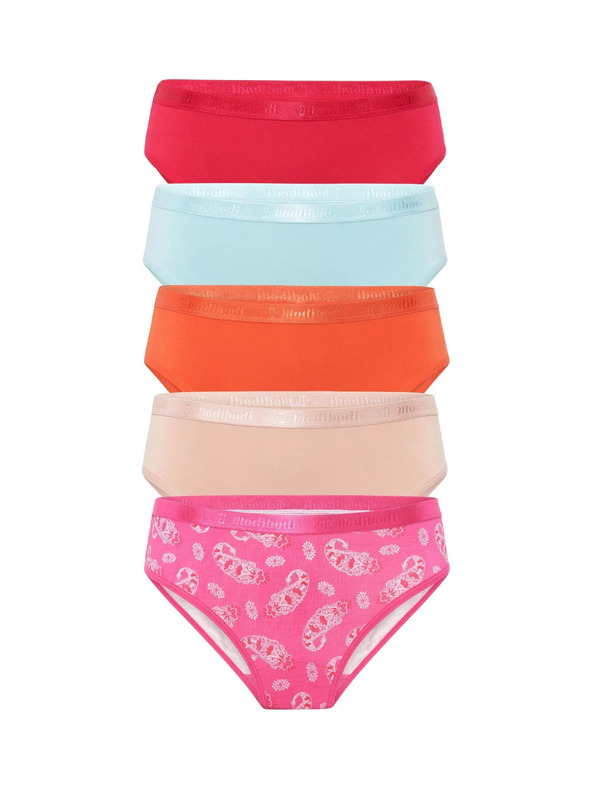 Modibodi Sada pěti - Kalhotky Modibodi Classic Bikini Morocco Multi