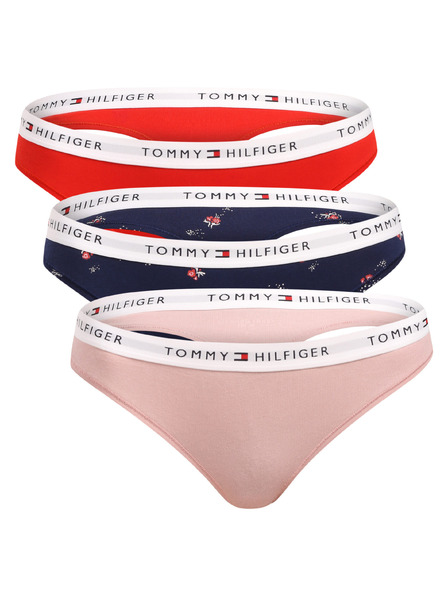Tommy Hilfiger Sada tří - dámská tanga Tommy Hilfiger vícebarevná